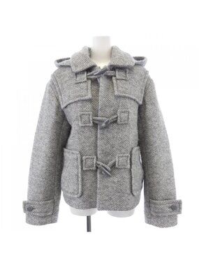 Chanel Duffel Coat Silver 34